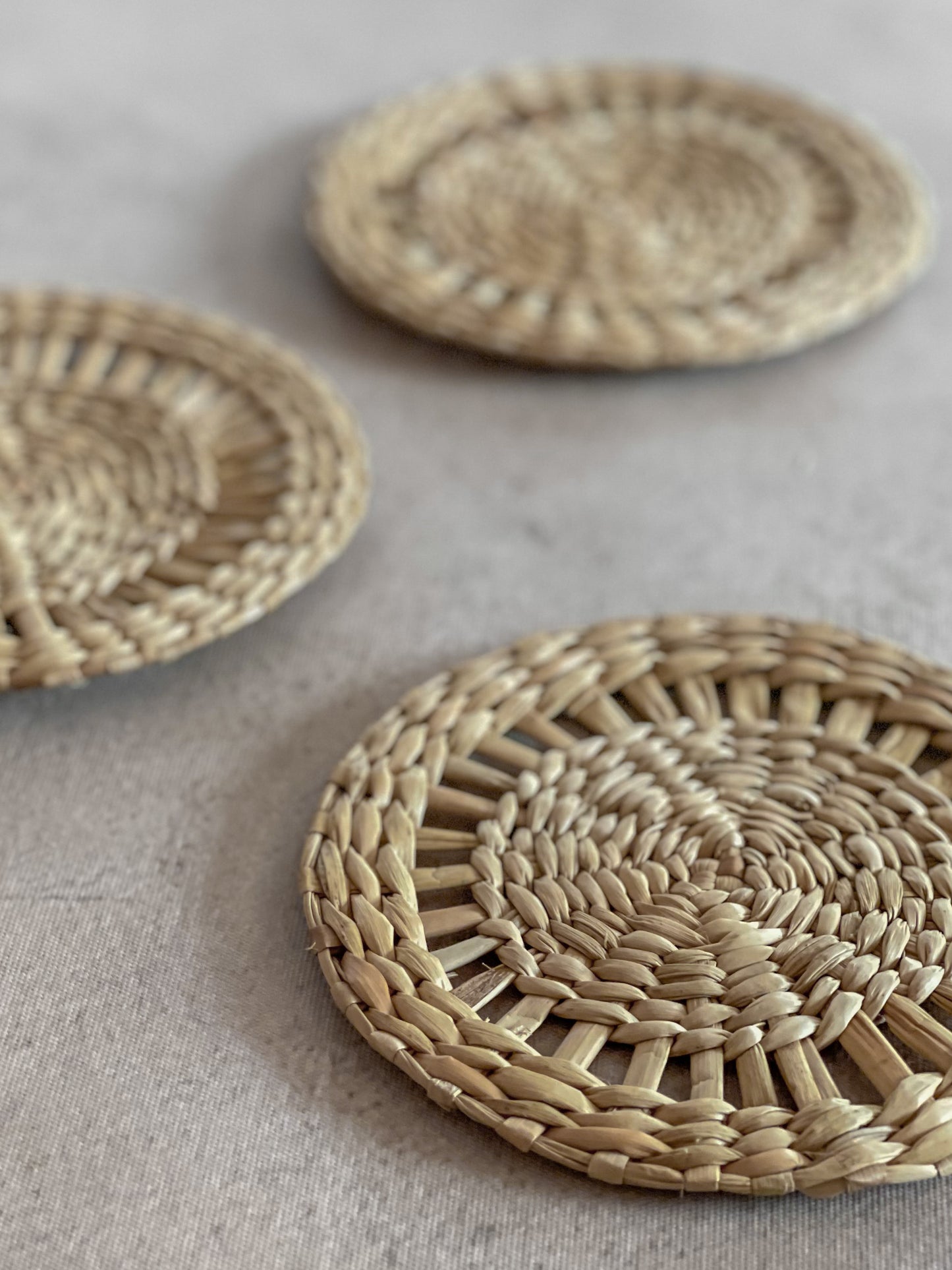 ROUND JALLI COASTERS - SET OF 4