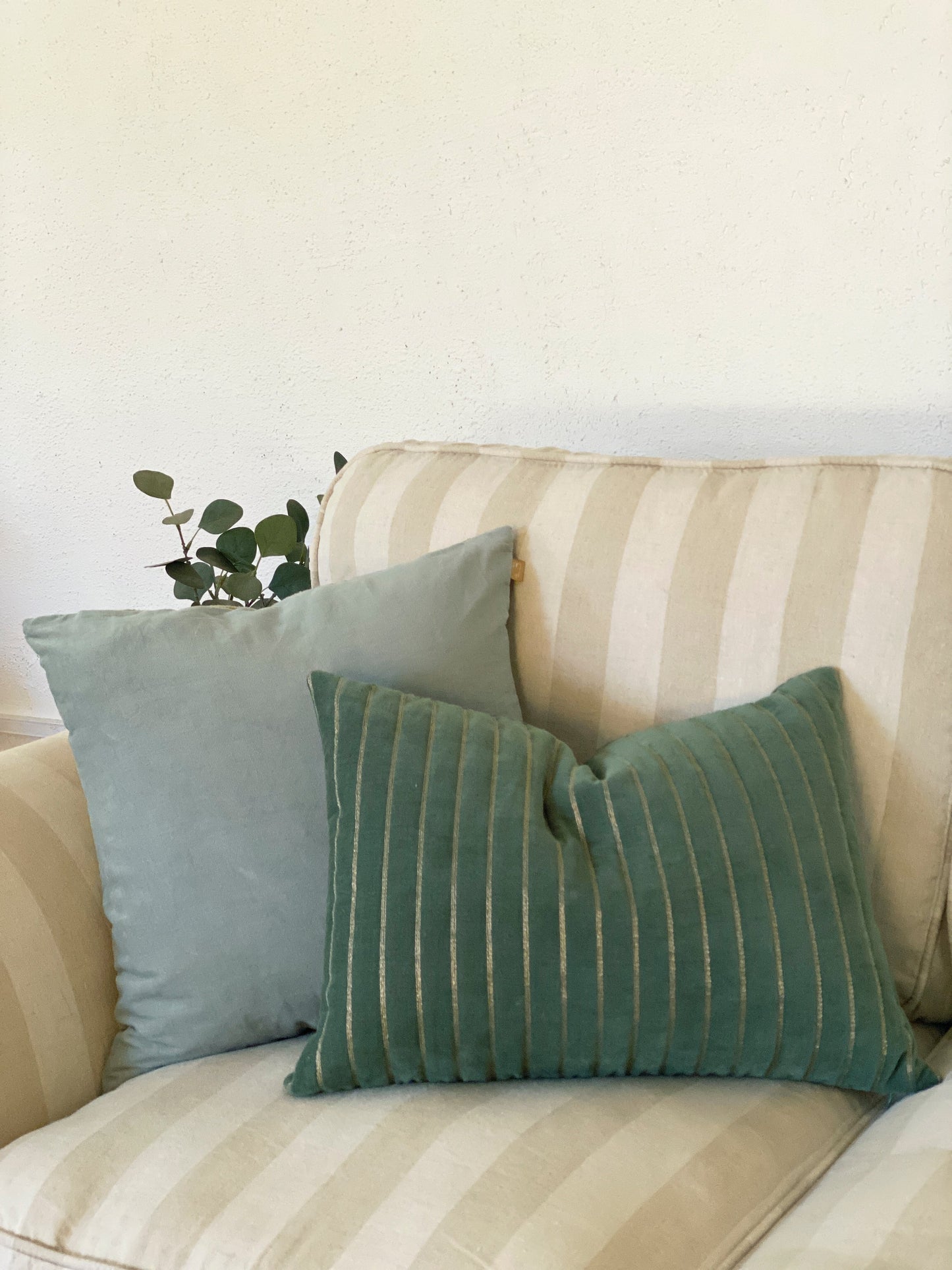 EDEN STRIPED EUCALYPTUS CUSHION COVER