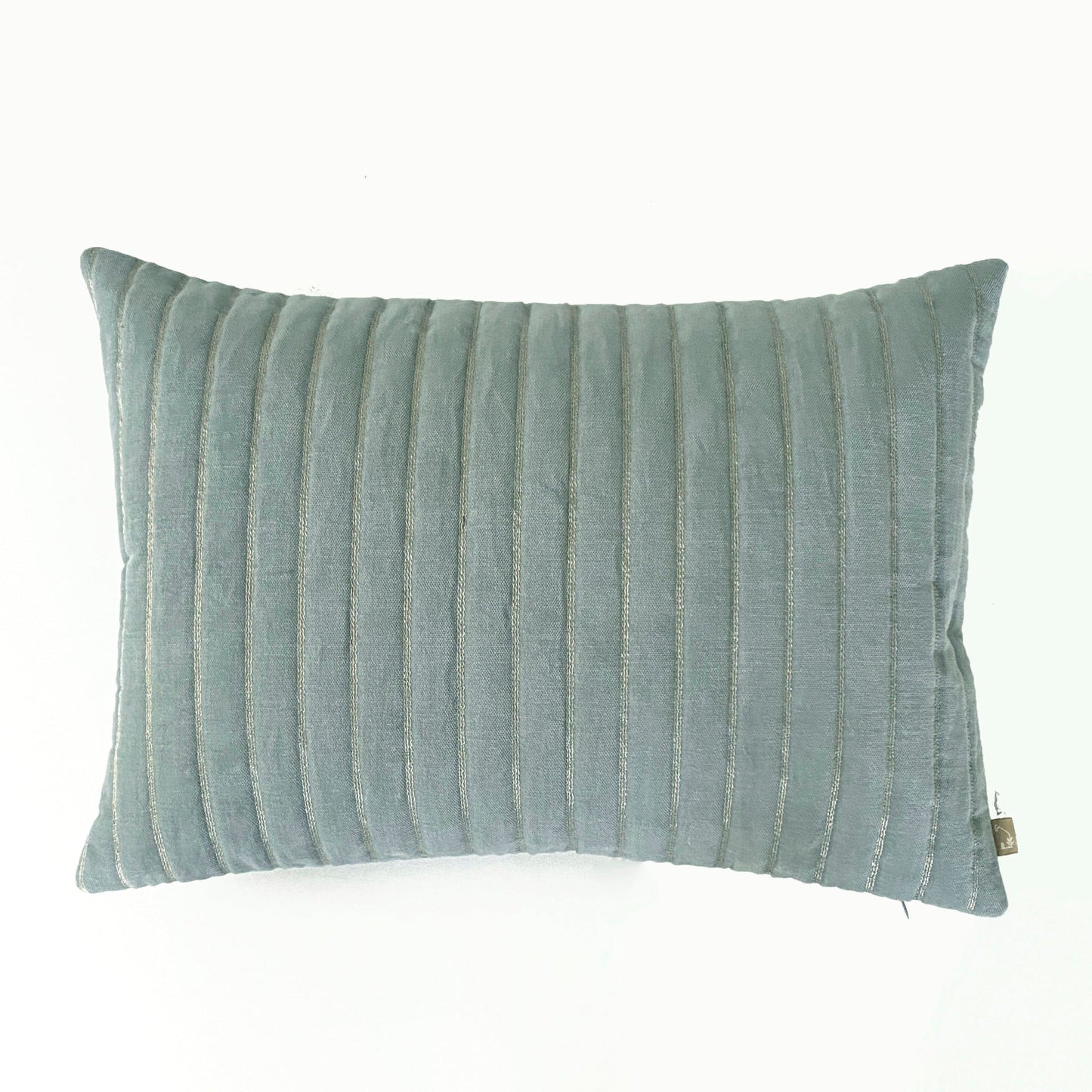 EDEN STRIPED DUCK EGG CUSHION COVER