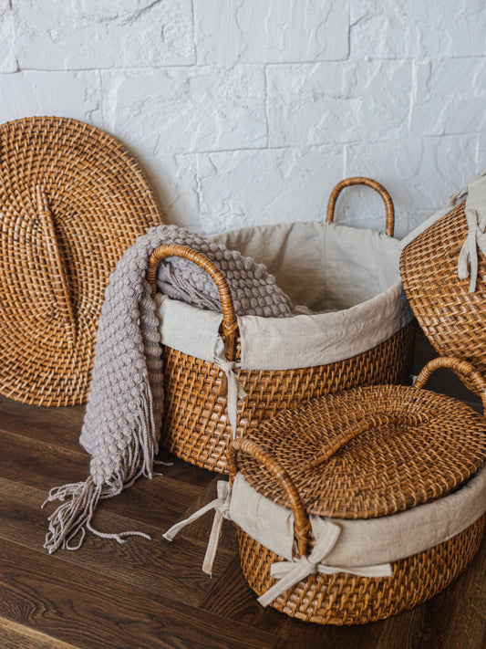 OVAL LAUNDRY BASKET