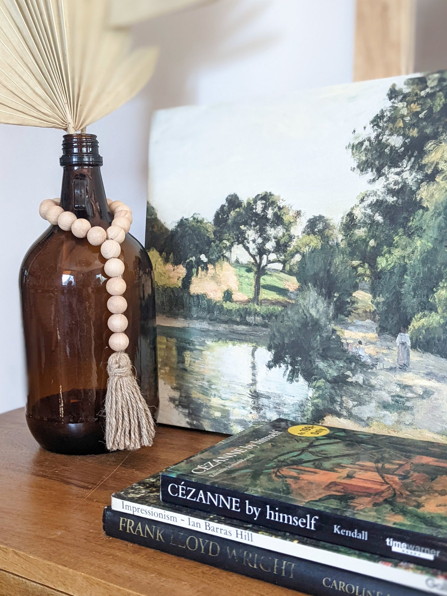 WOOD BEAD VASE CHARM