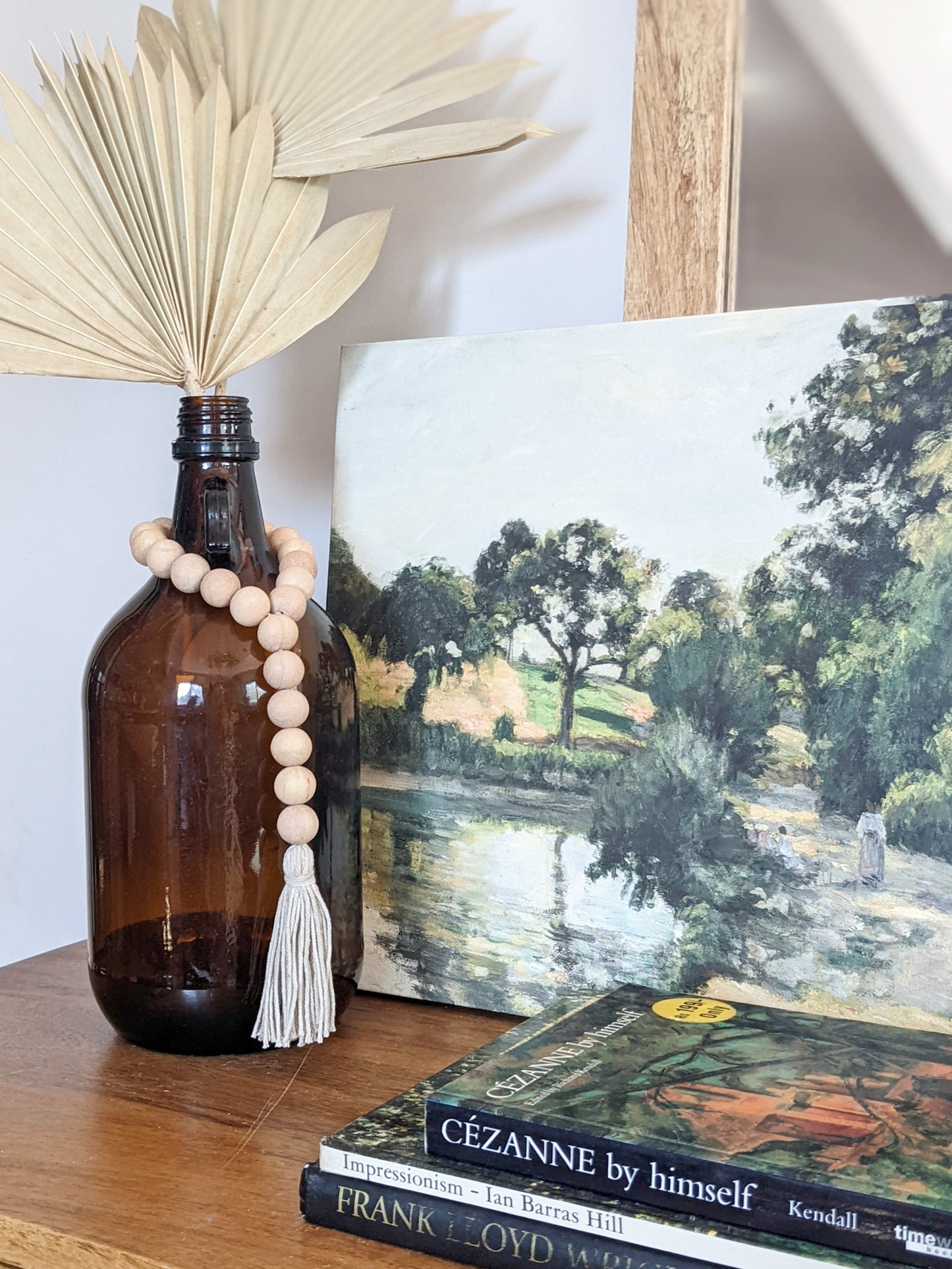 WOOD BEAD VASE CHARM