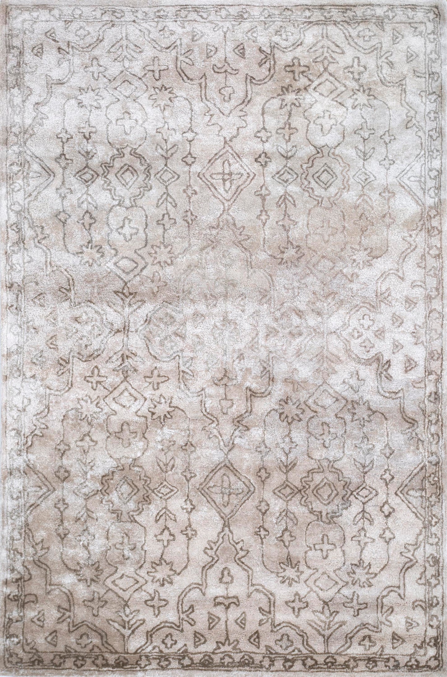 IMARA GRAY BROWN/BEIGE HAND TUFTED RUG