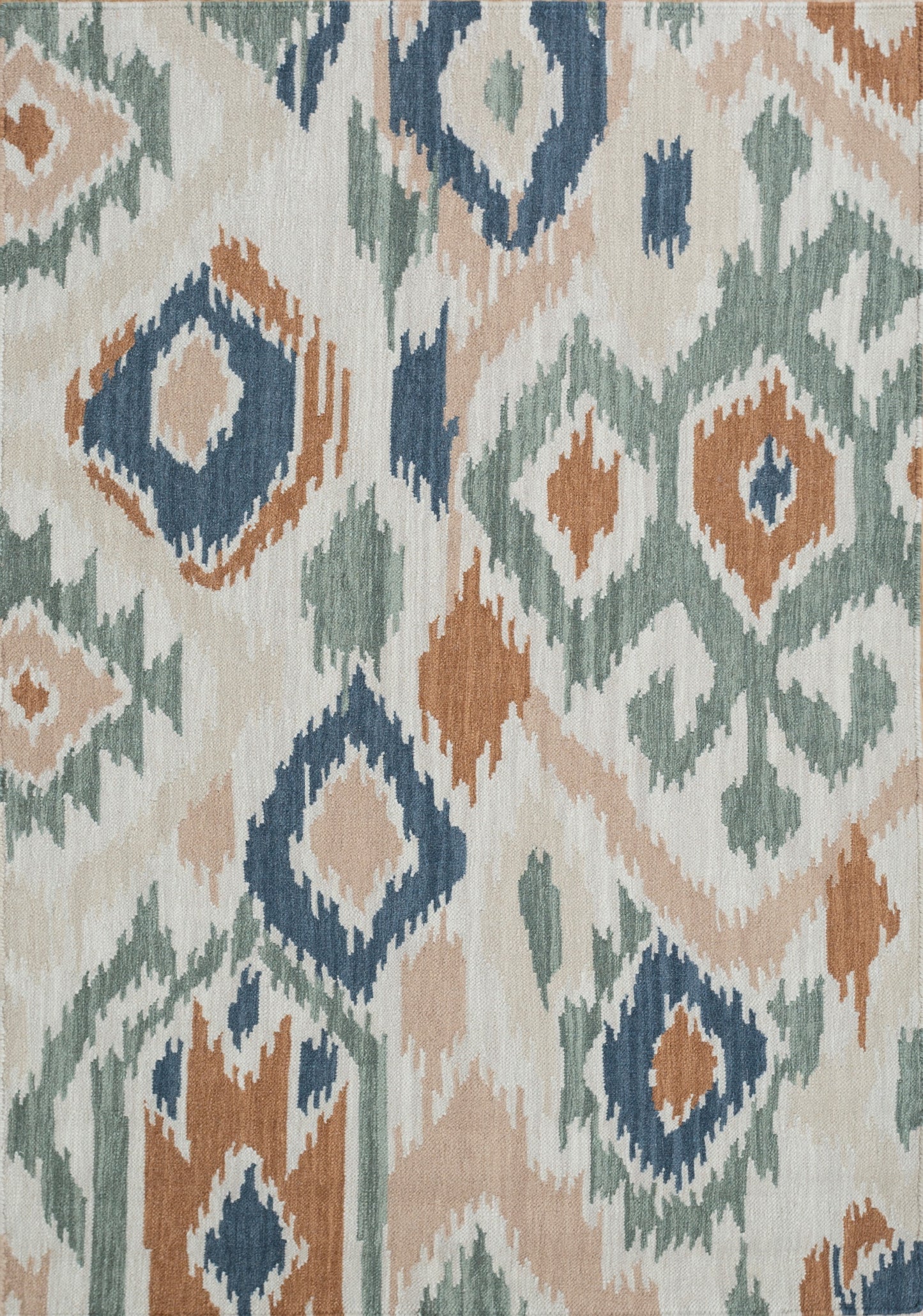 APREZO SNOW WHITE/APRICOT GELATO FLAT WEAVES RUG