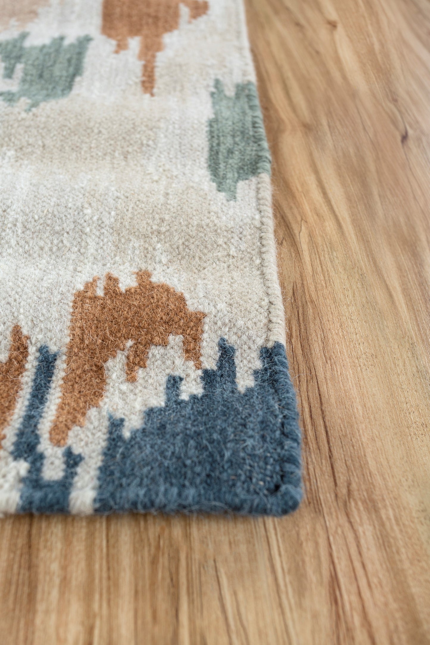 APREZO SNOW WHITE/APRICOT GELATO FLAT WEAVES RUG