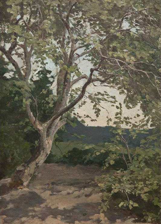VINTAGE TREE PAINTING