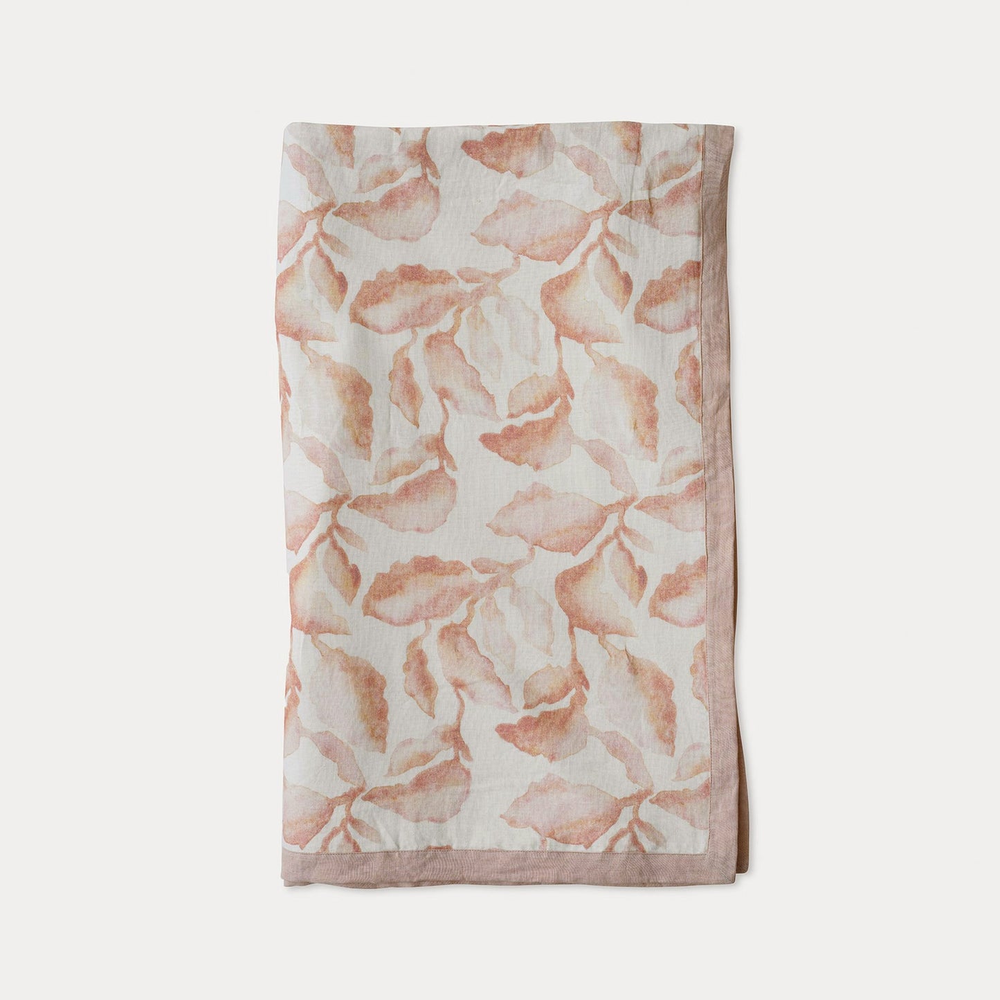 CASCADE BLUSH LINEN BEDSPREAD