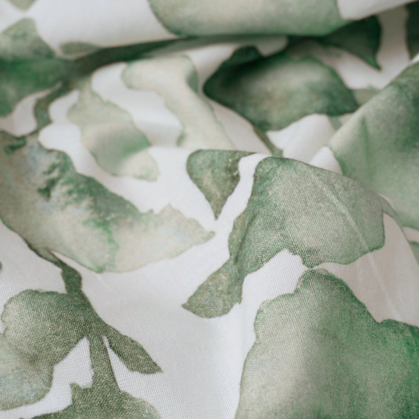CASCADE GREEN LINEN BEDSPREAD