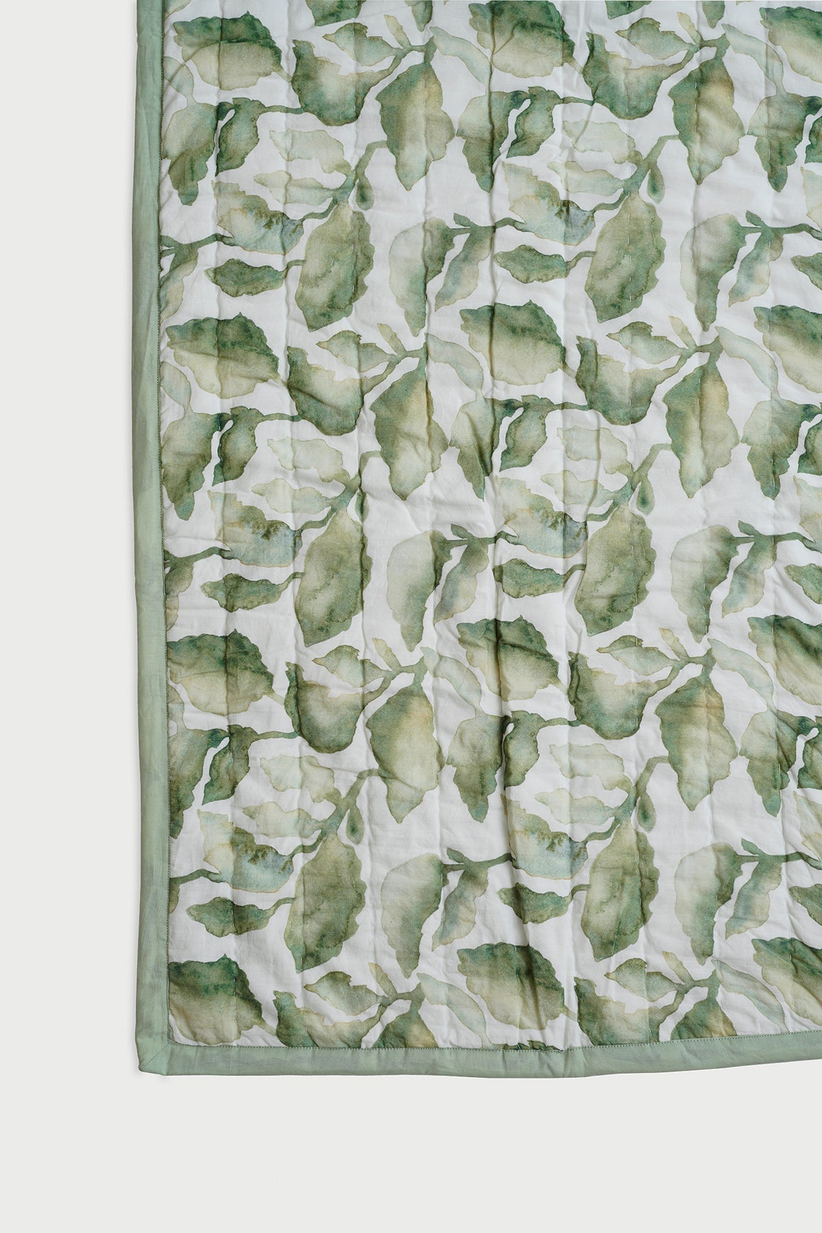 SPECKLE GREEN KANTHA QUILT