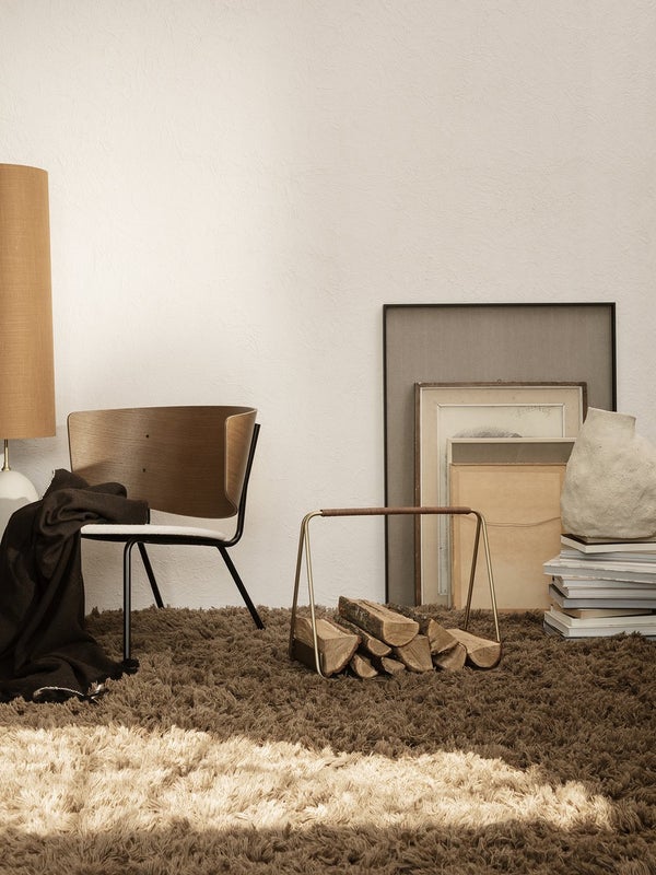 FLUFF HAND-WOVEN RUG- DARK BEIGE