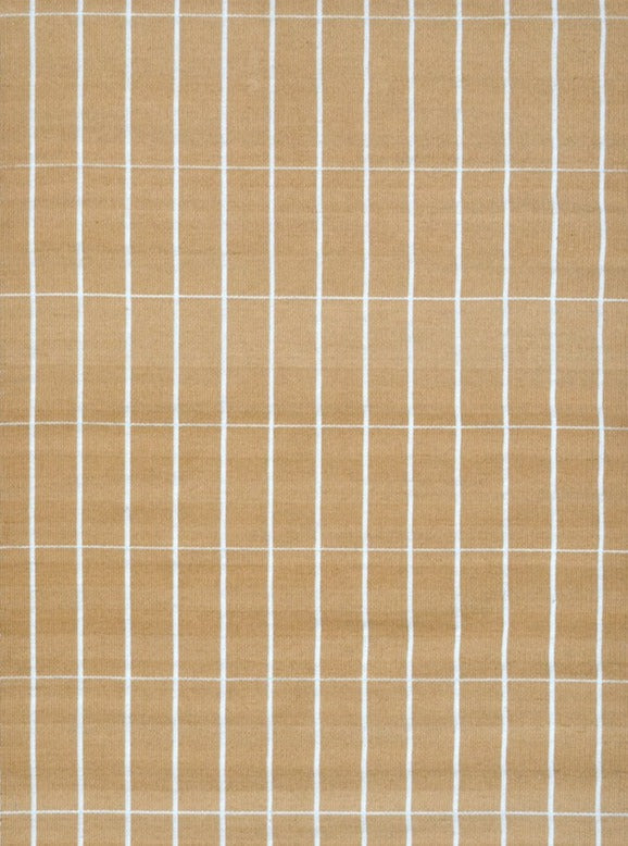 GRID HAND-WOVEN REVERSIBLE RUG