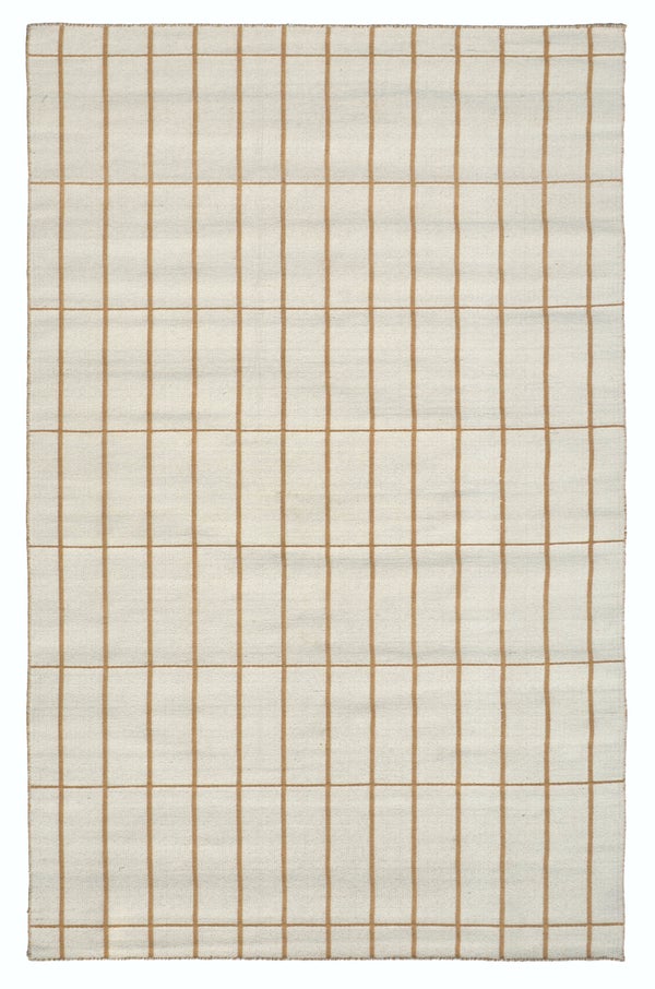 GRID HAND-WOVEN REVERSIBLE RUG