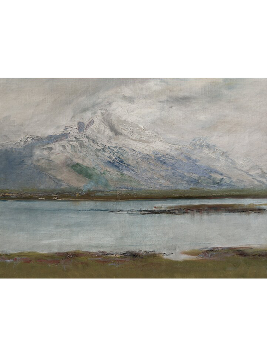 MOUNTAIN LANDSCAPE PAINTING | LAKE PAINTING