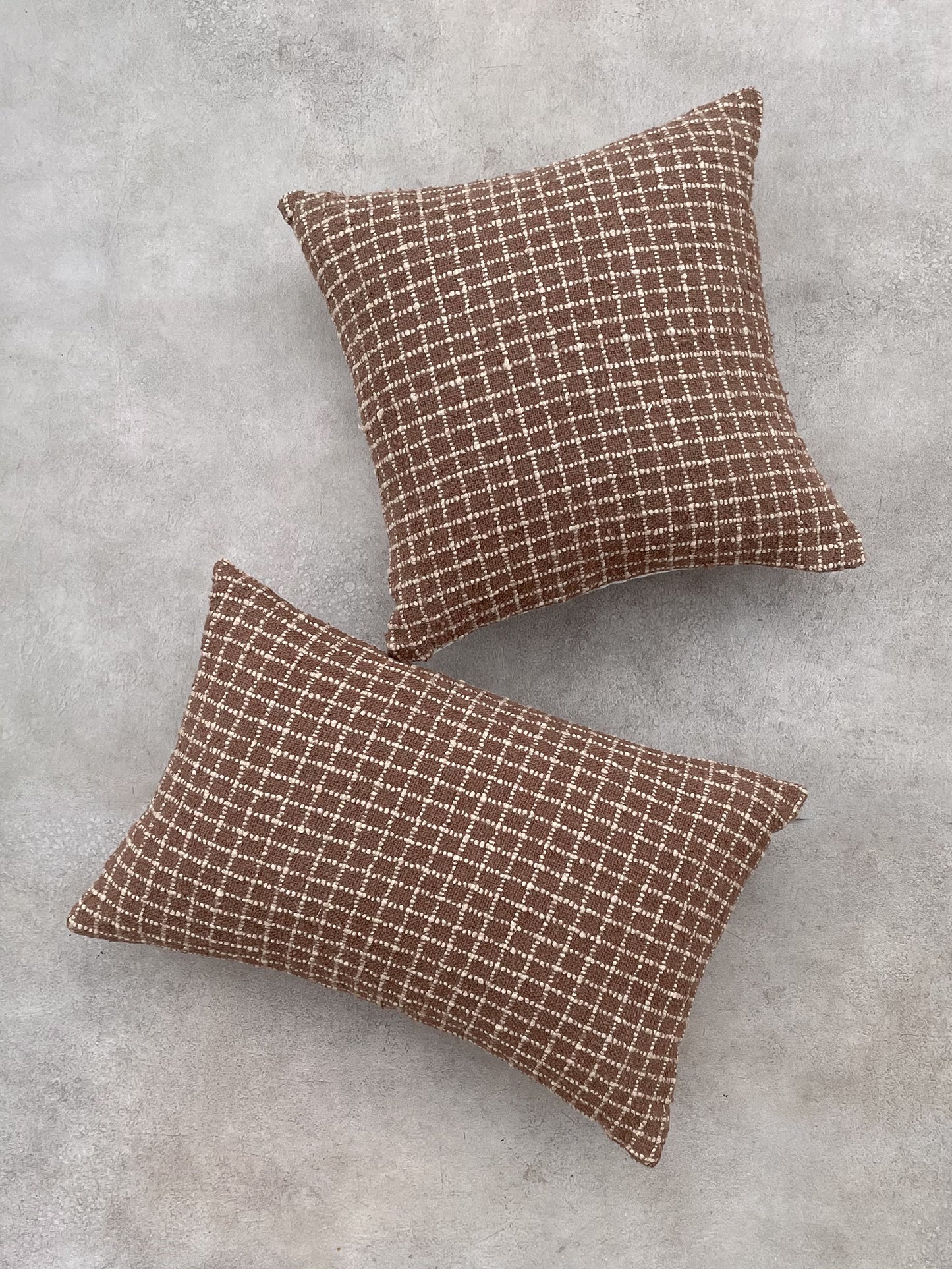 Brown Square Cushion Cover