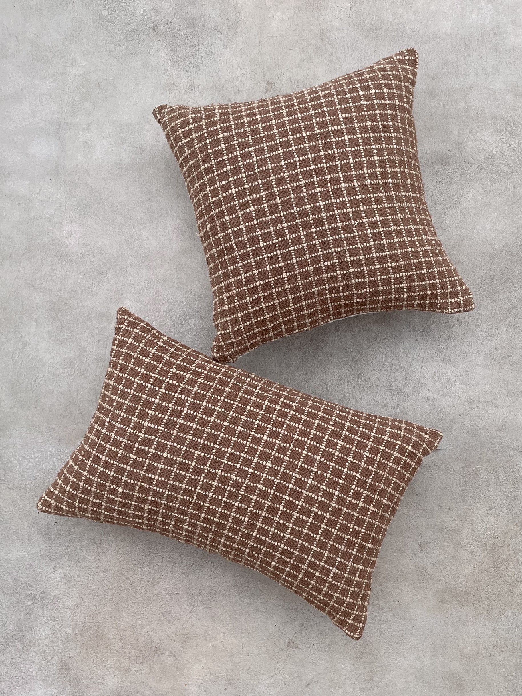 Brown Square Cushion Cover