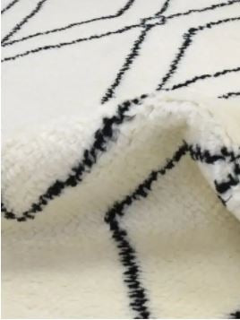MOROCCAN BERBER WHITE BLACK COLOR