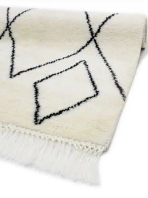 MOROCCAN BERBER WHITE BLACK COLOR