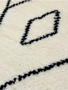 MOROCCAN BERBER WHITE BLACK COLOR
