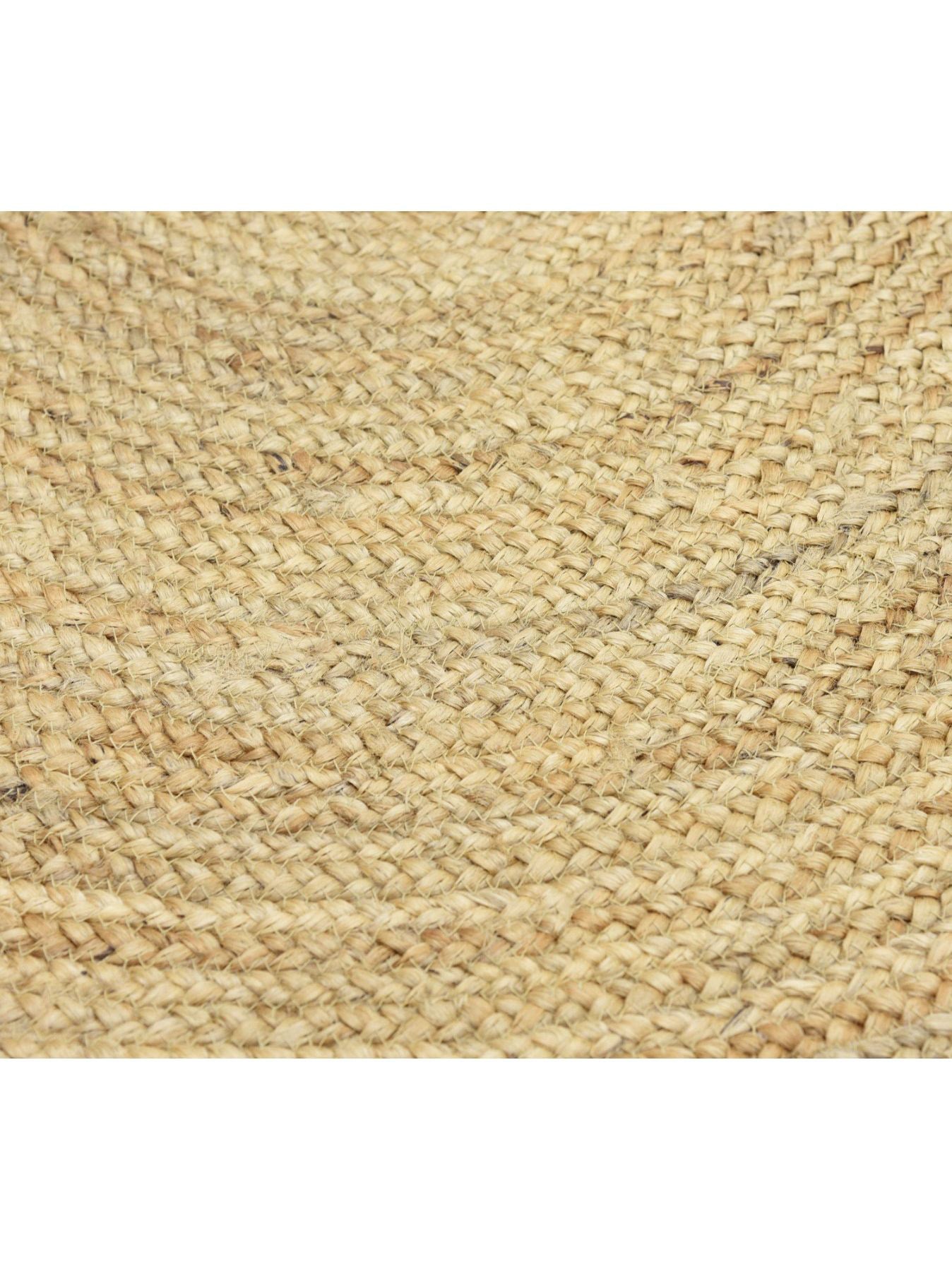 LIGHT BROWN ROUND JUTE RUG