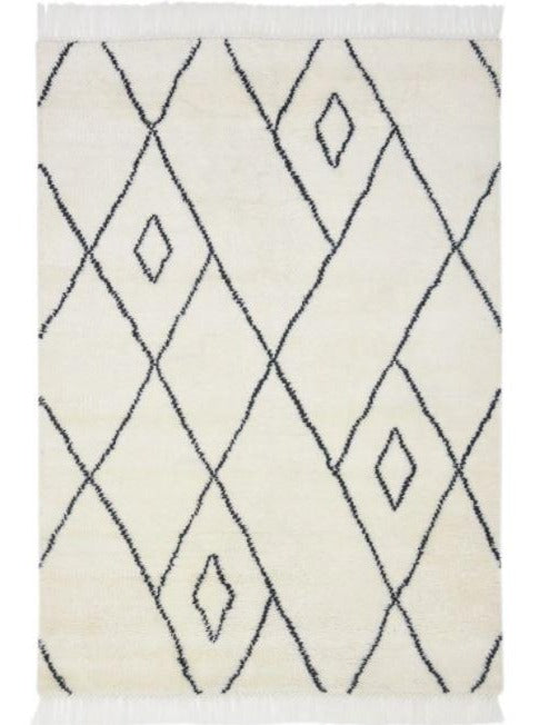 MOROCCAN BERBER WHITE BLACK COLOR