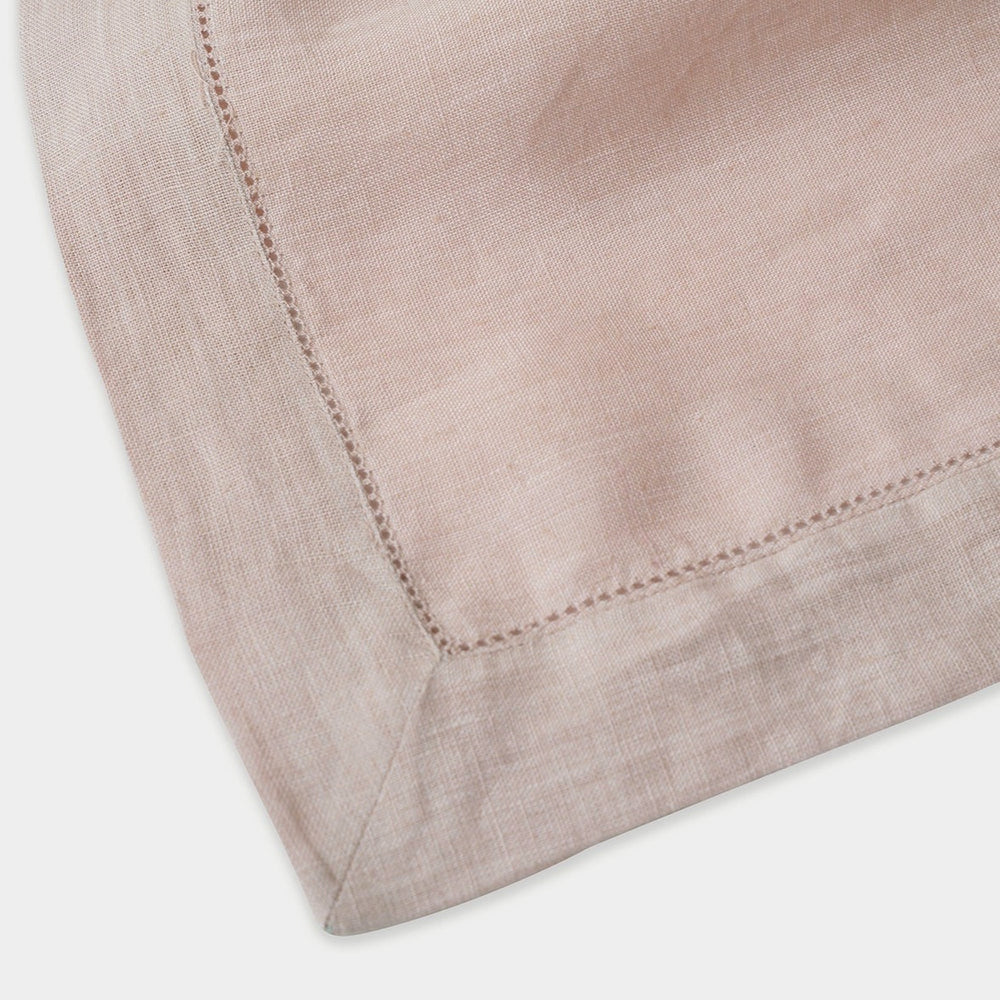 SOFT PINK LINEN TABLE COVER