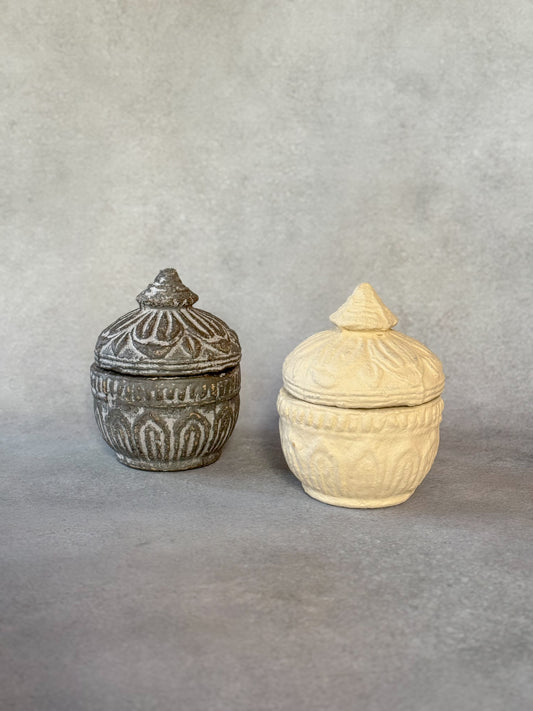 PAPER MACHE MINI DECORATIVE VOTIVE
