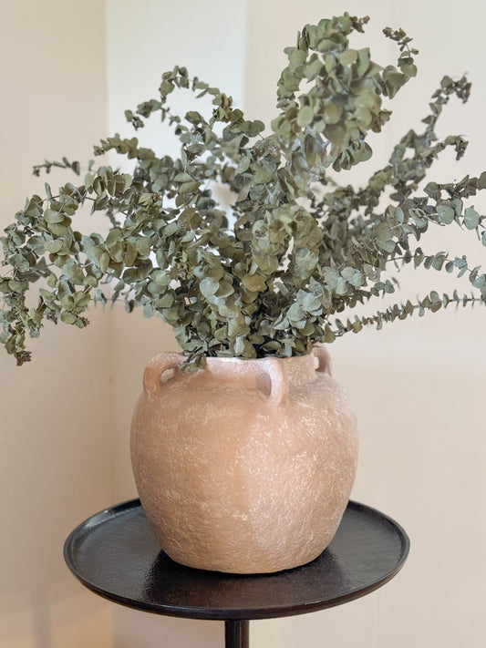 RAPHA BEIGE PAPER MACHE VASE