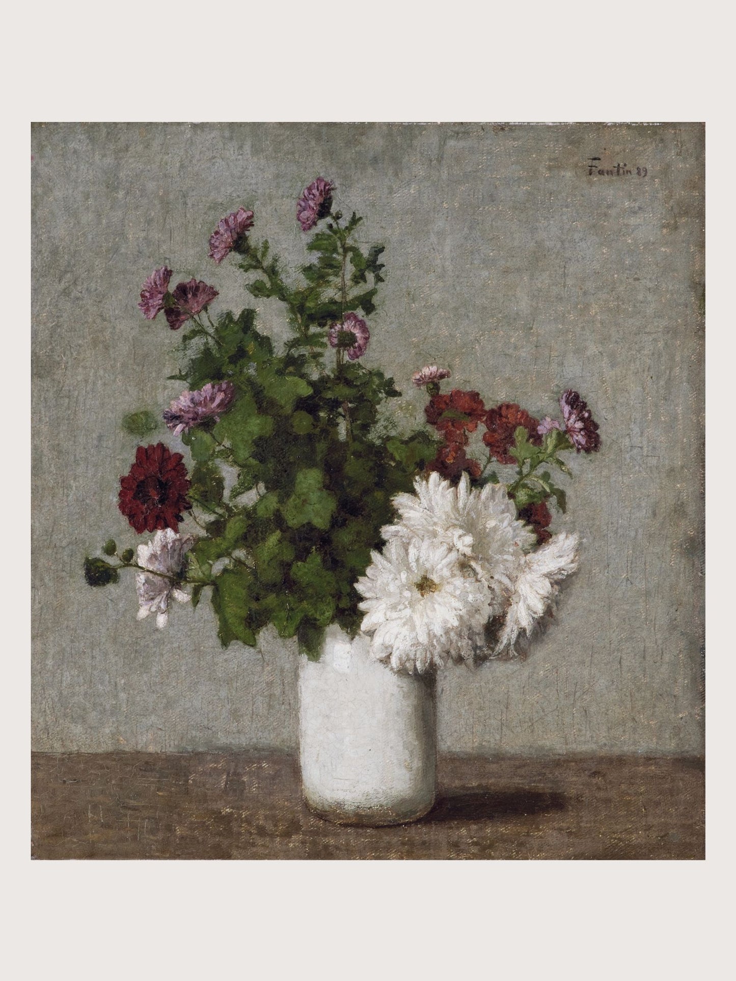 CHRYSANTHEMUMS IN A VASE