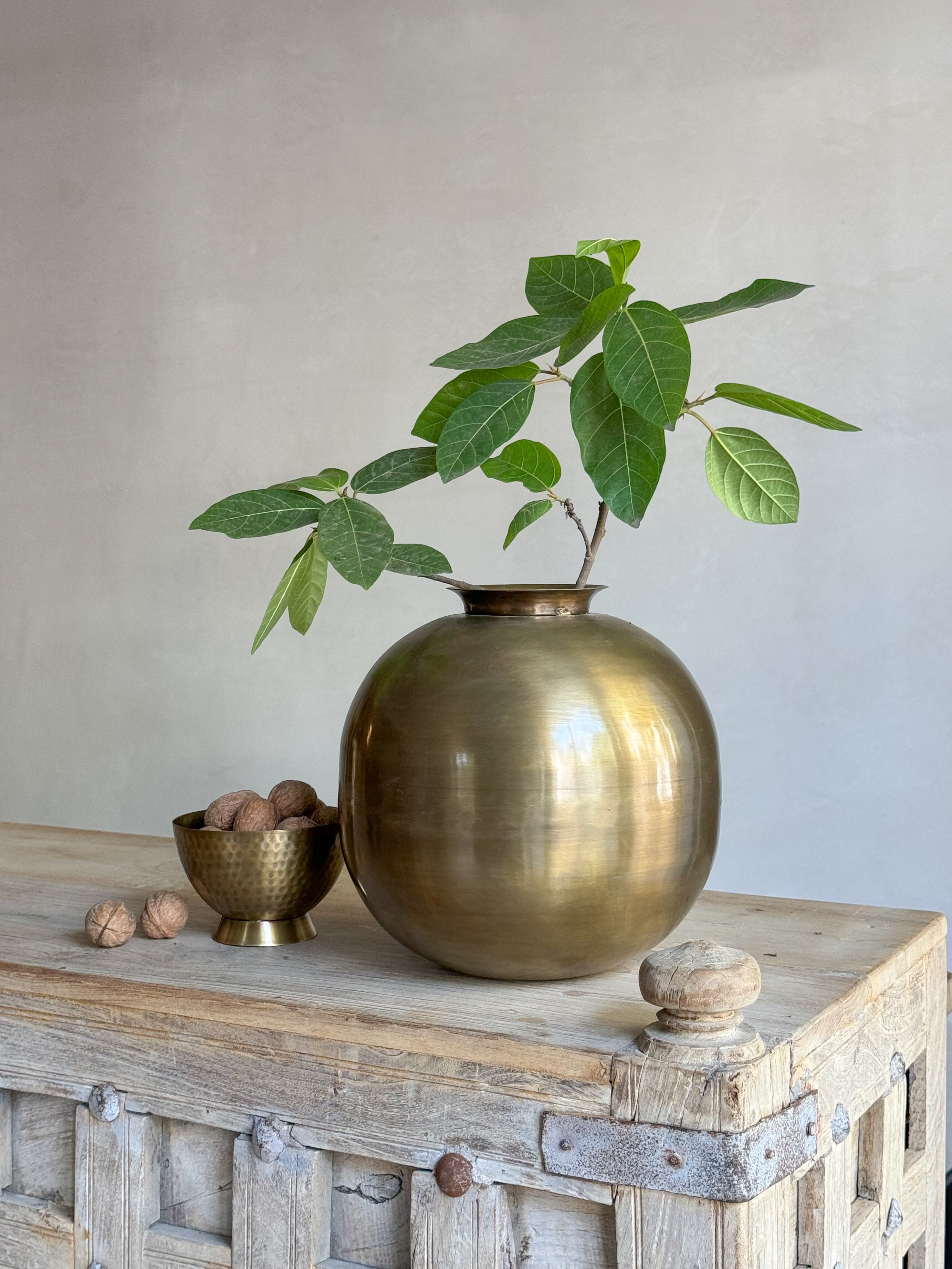 BRASS VASES- decorative vase- ALTROVE