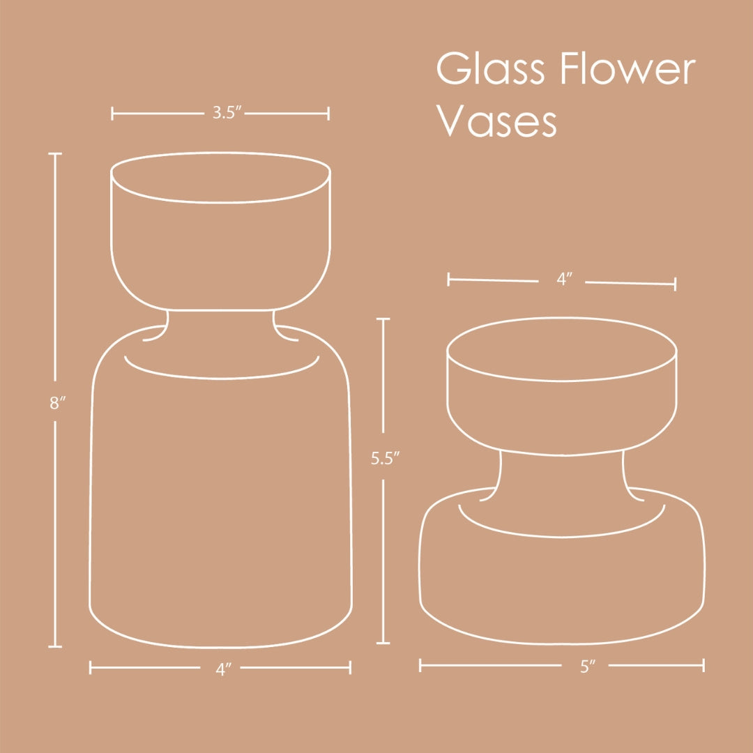 SLATE GREY GLASS VASE