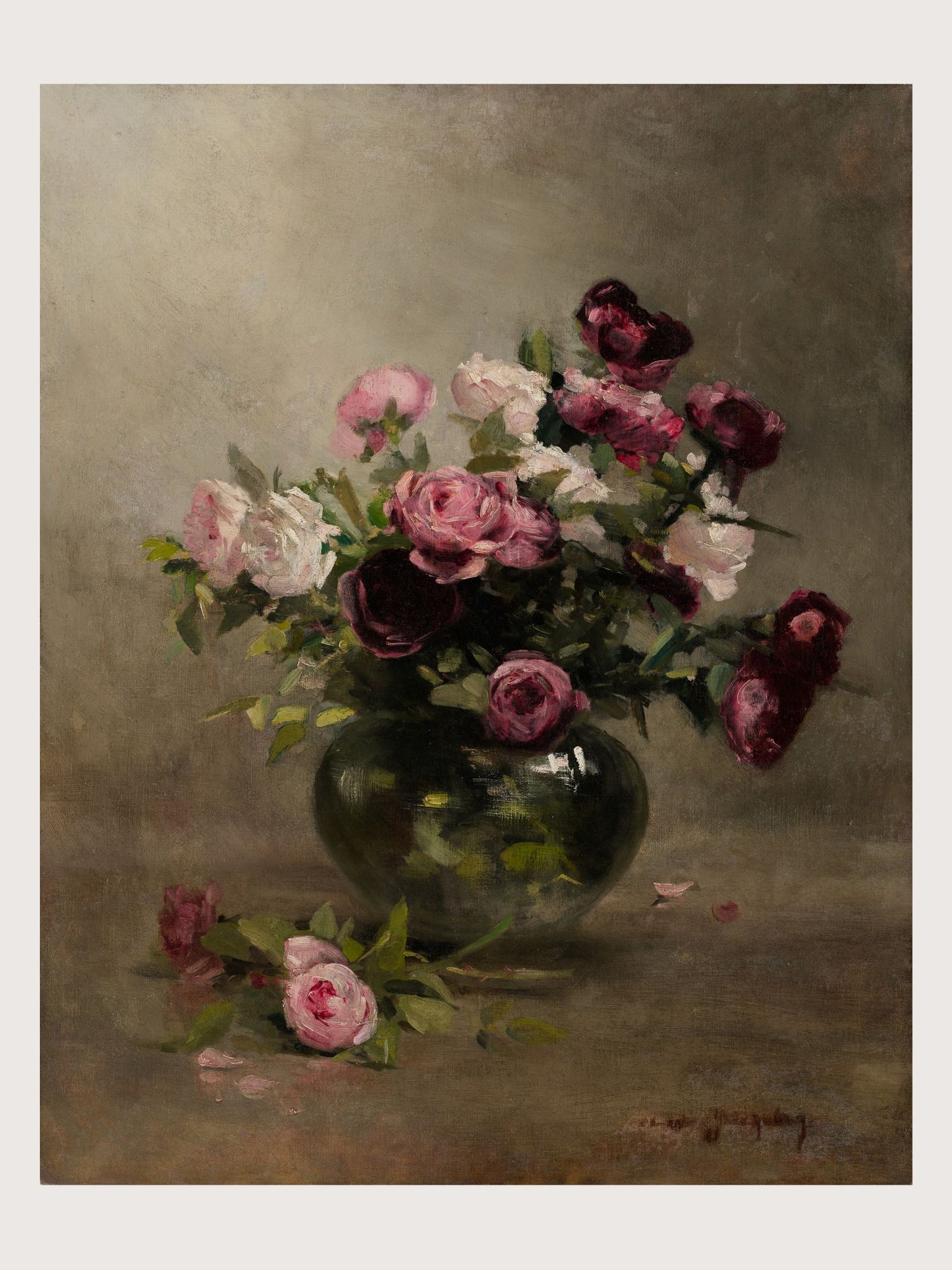 VASE OF ROSES