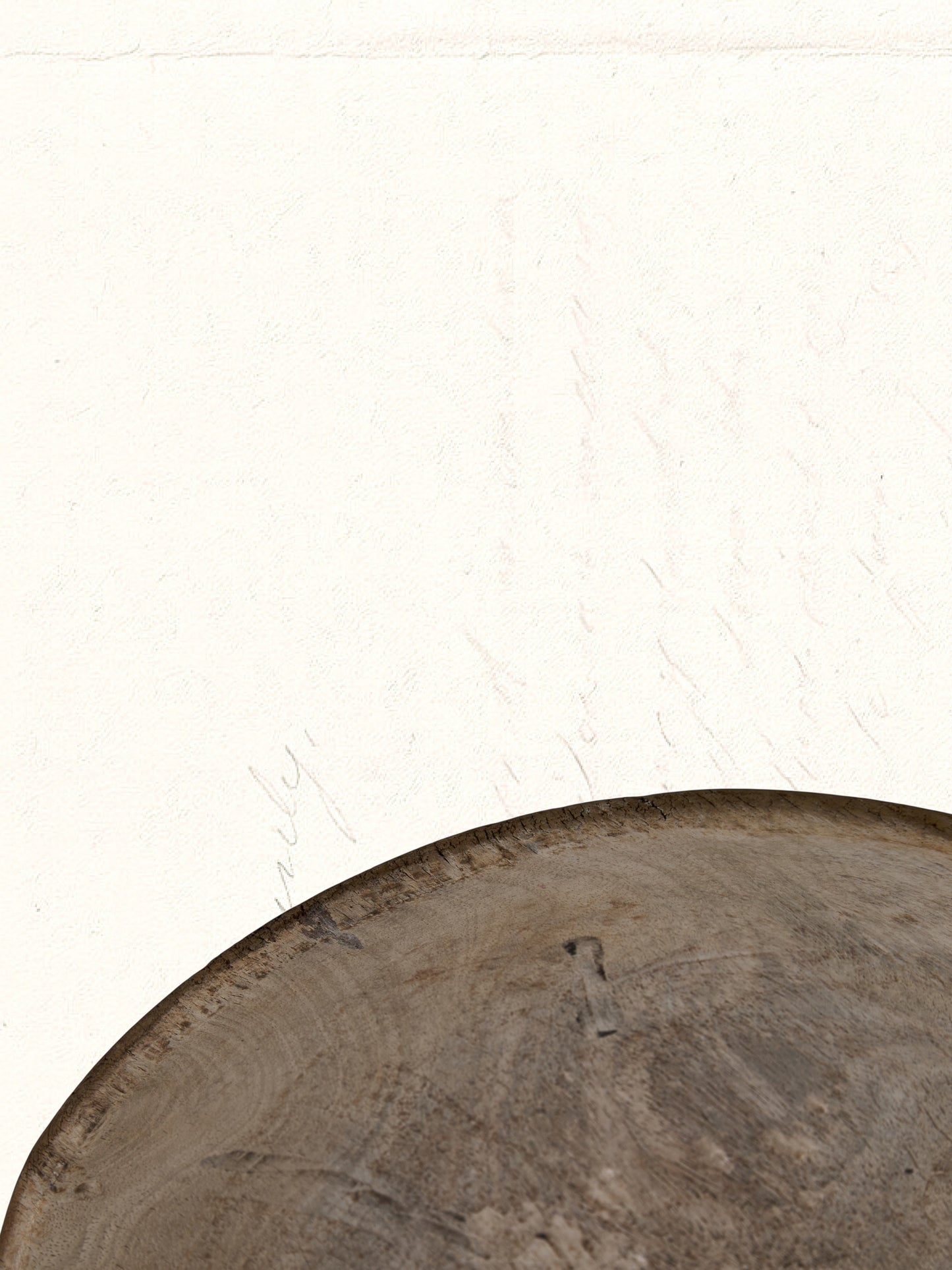 Vintage hand-carved Rajasthani wooden dough bowl, no. 1402 - view 2
