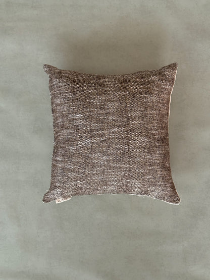 CAMILA CUSHION in BROWN - cotton cushion cover - ALTROVE