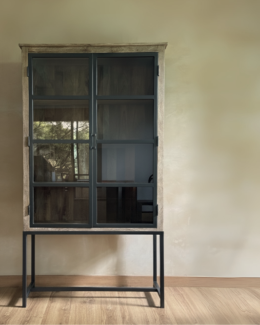 CLAIRE 4 SHELF WIDE CABINET