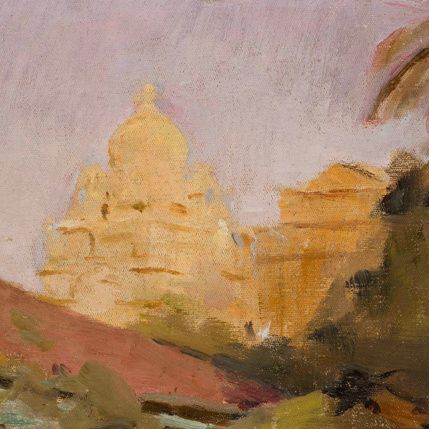 OIL PAINTING TEMPLE ART