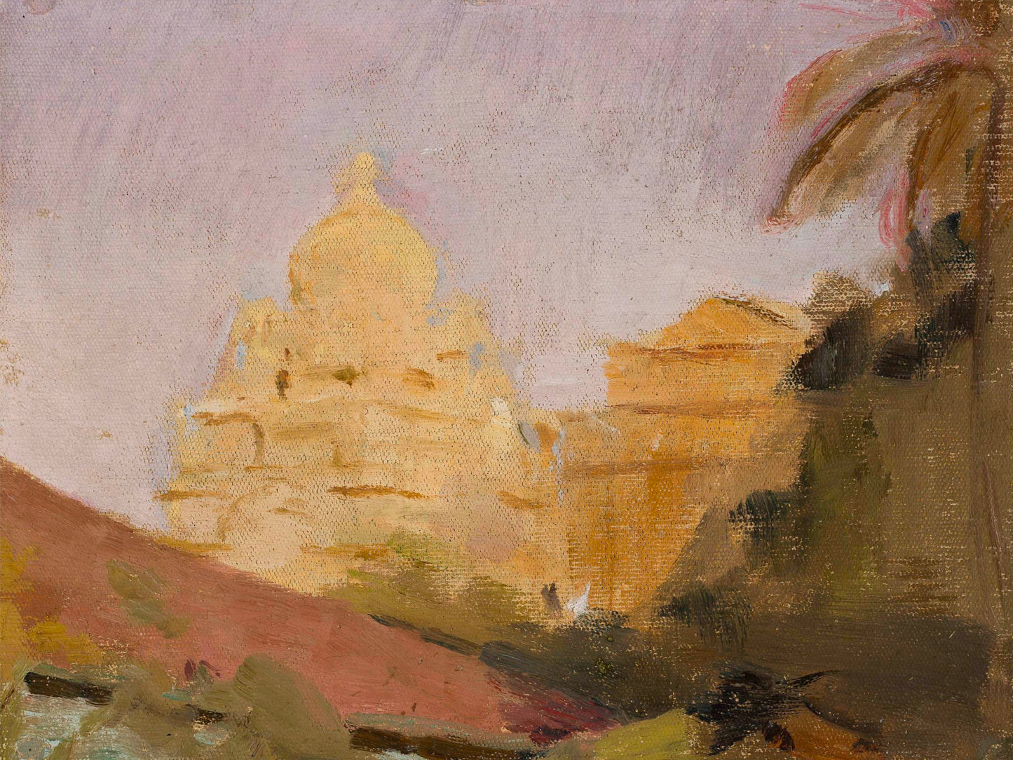 OIL PAINTING TEMPLE ART