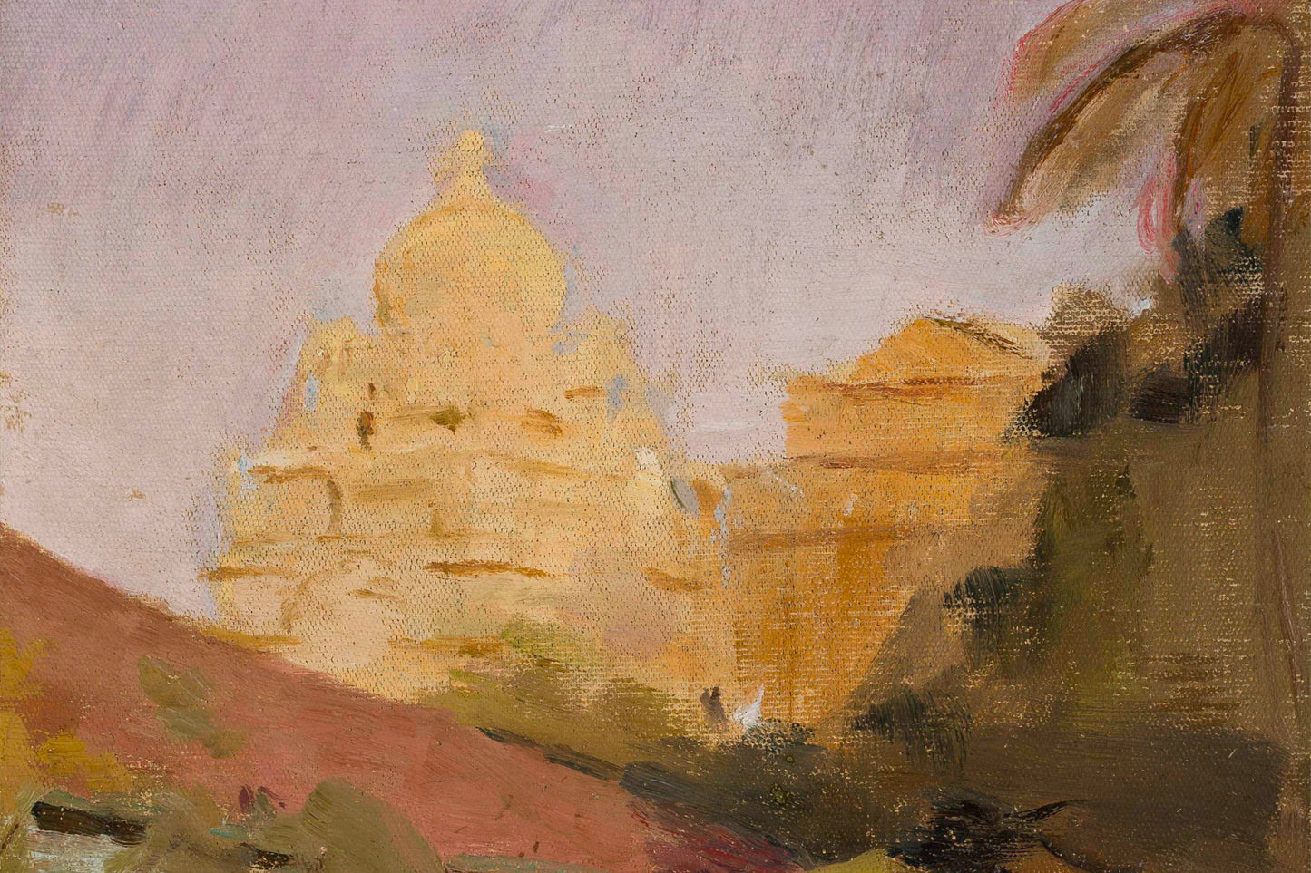 OIL PAINTING TEMPLE ART