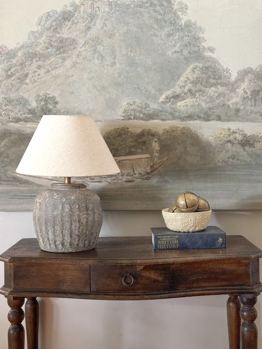 CIRO PAPER MACHE TABLE LAMP