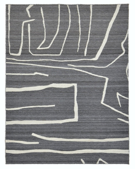 MINIMAL ART REVERSIBLE RUG - GREY