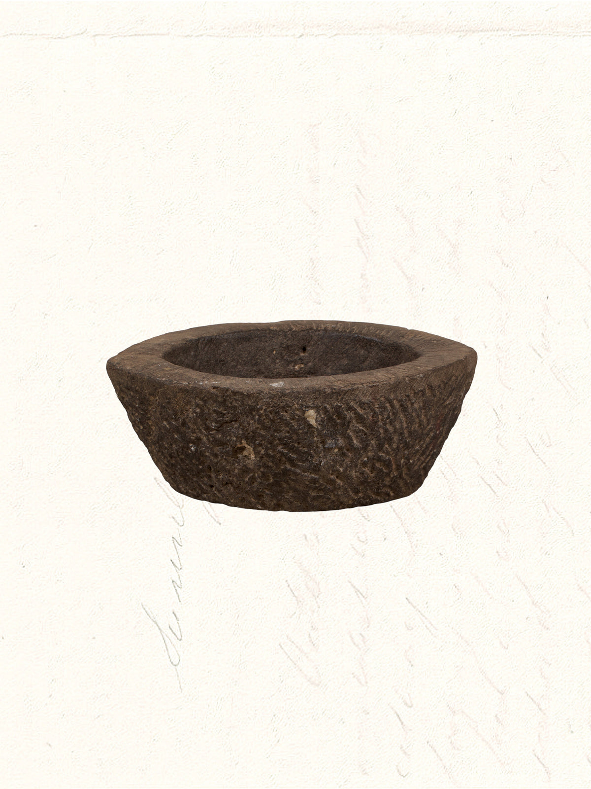 Vintage hand-carved Rajasthani stone and marble kharal, no. 0504