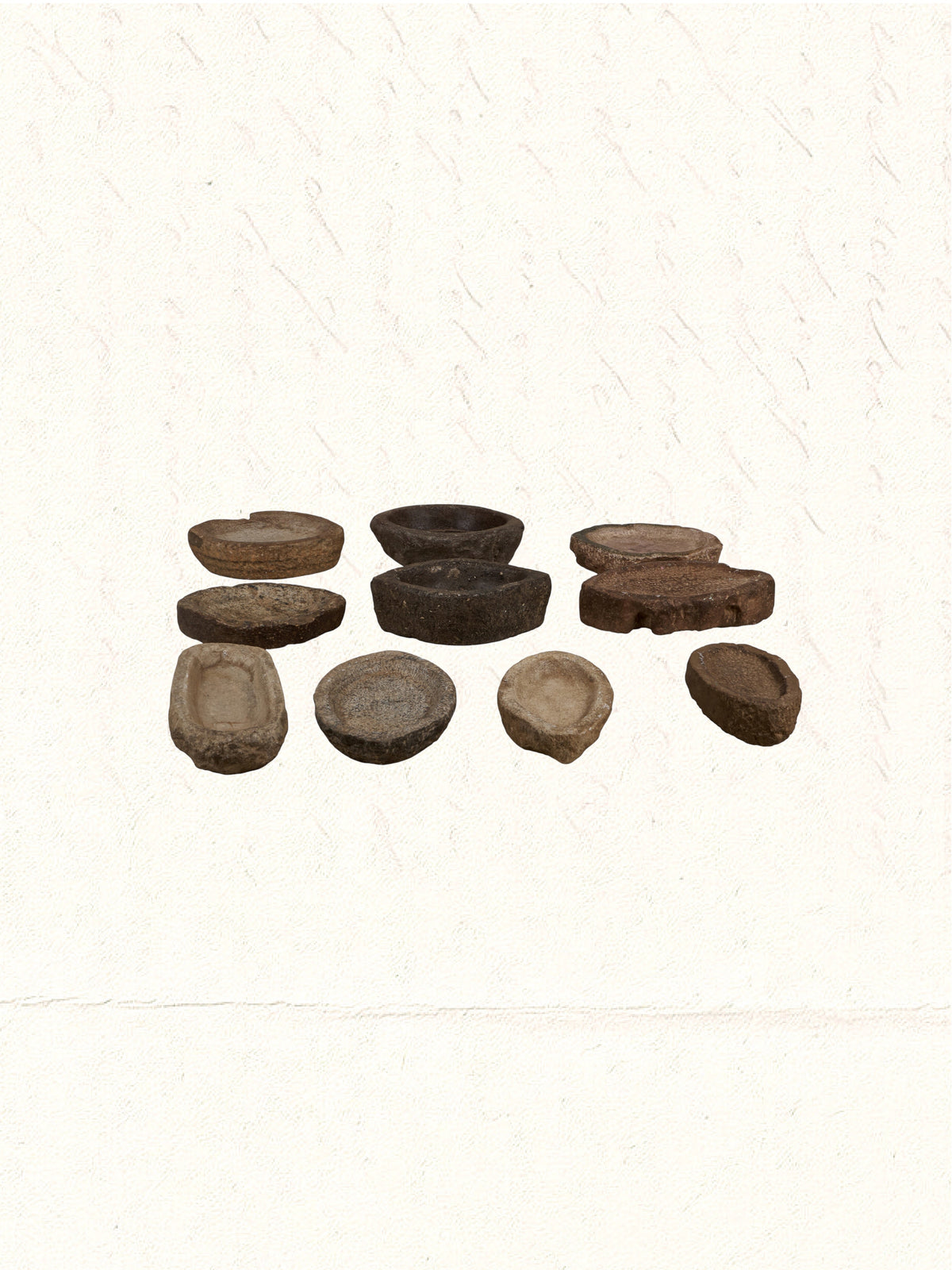 Vintage hand-carved Rajasthani stone and marble kharal, no. 0504 - view 3