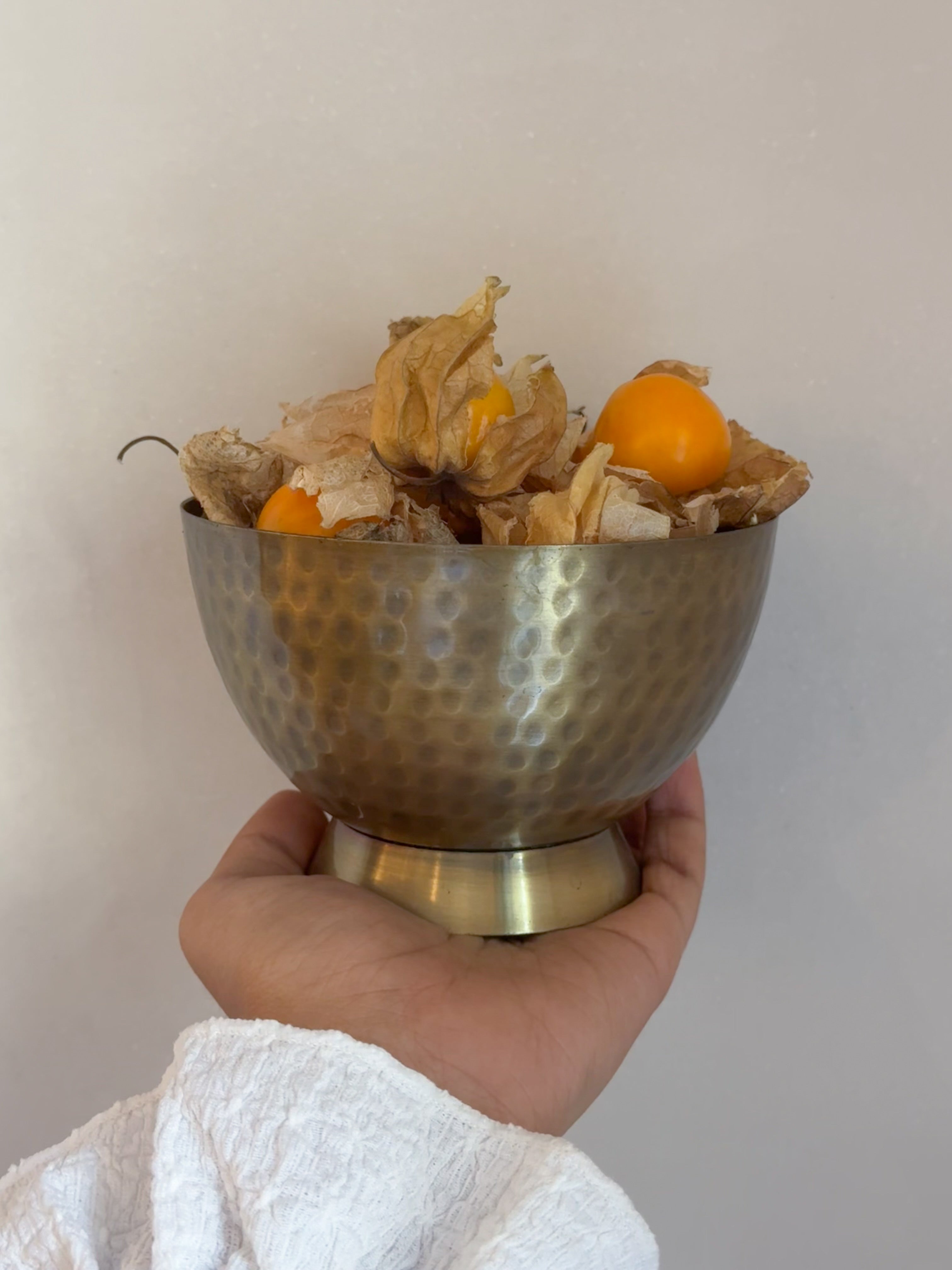DECORATIVE BRASS FINISH VOTIVE