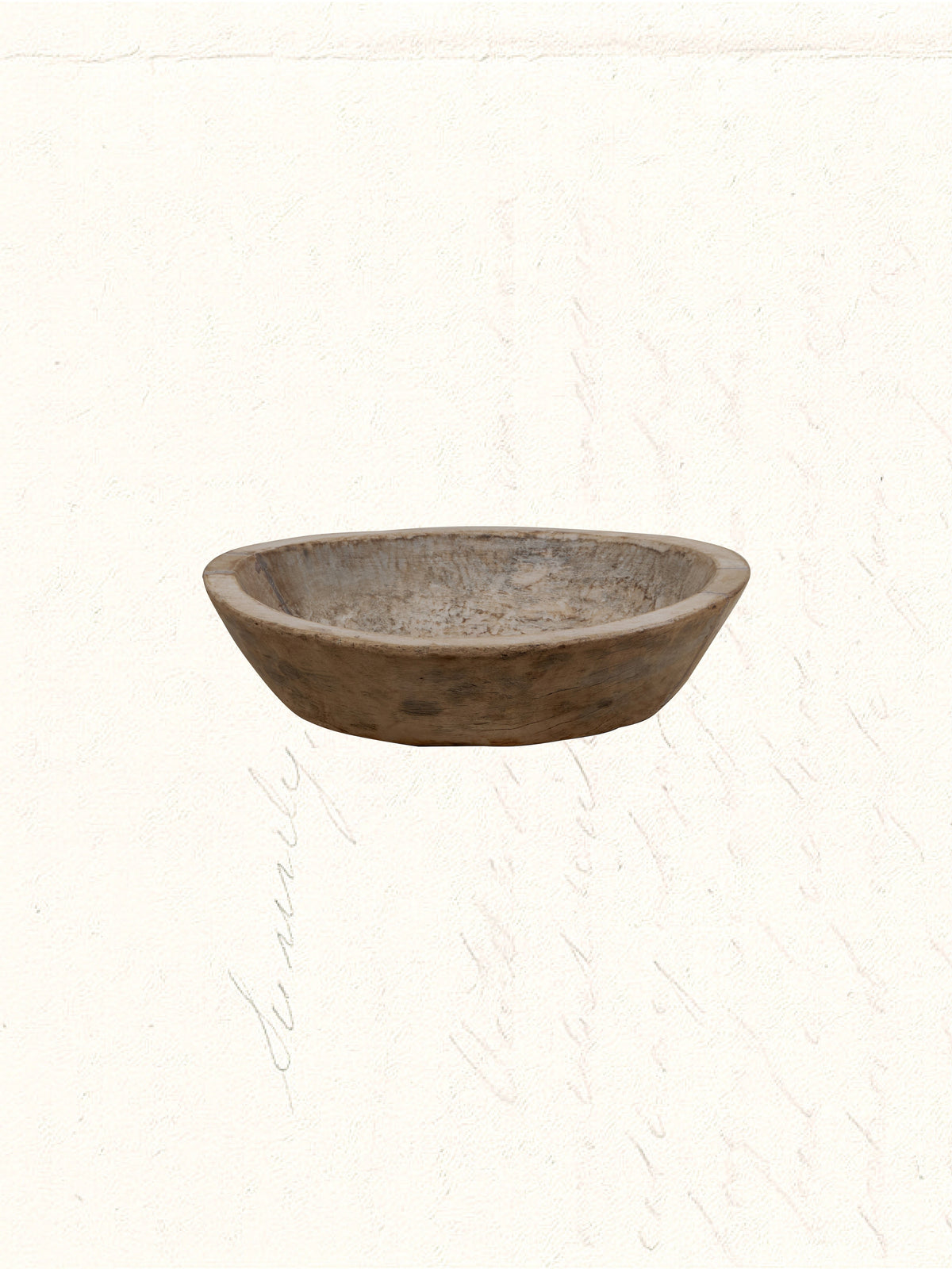 Vintage hand-carved Rajasthani wooden parat tray, no. 2012