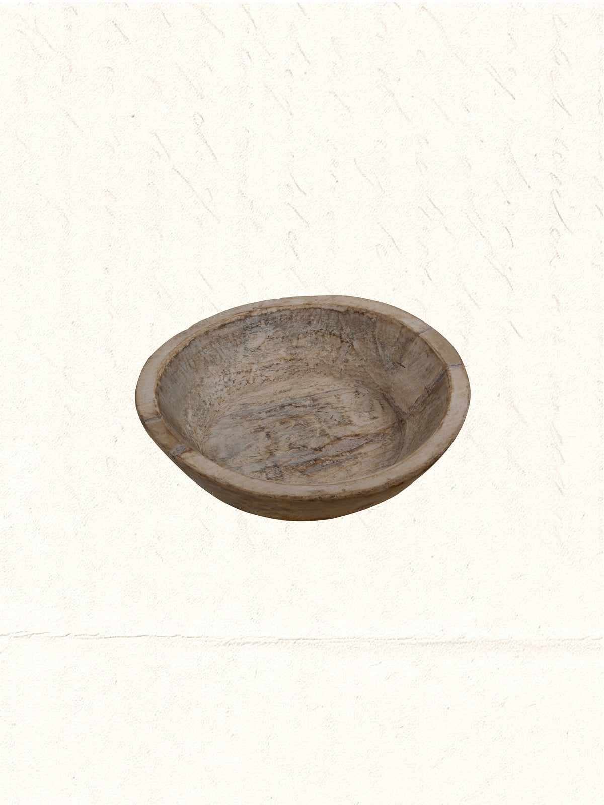 Vintage hand-carved Rajasthani wooden parat tray, no. 2012 - view 3