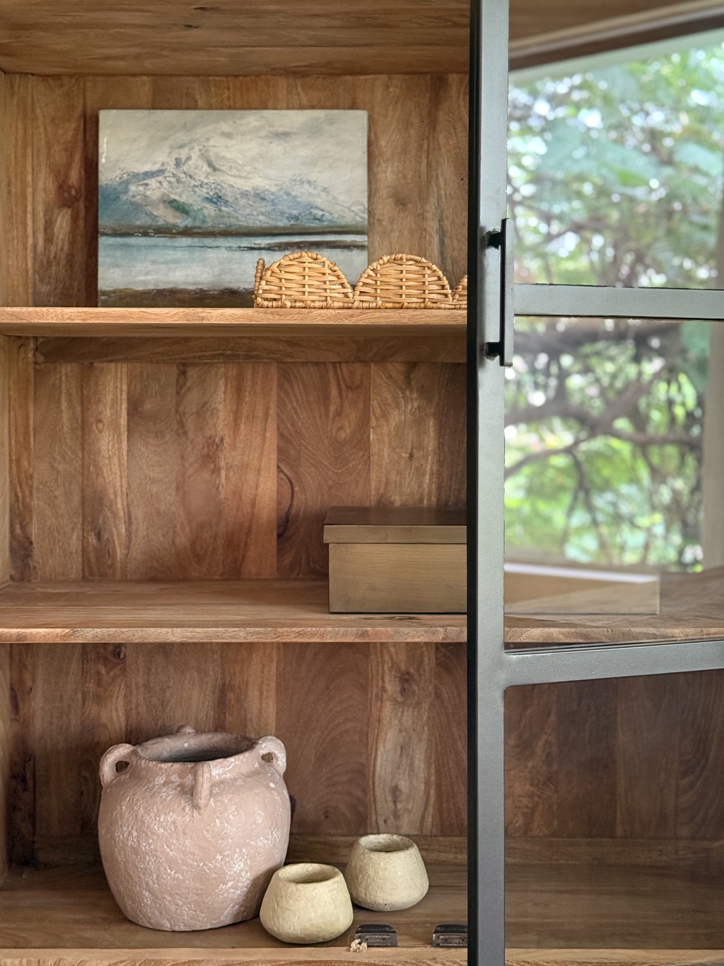 CLAIRE 4 SHELF WIDE CABINET