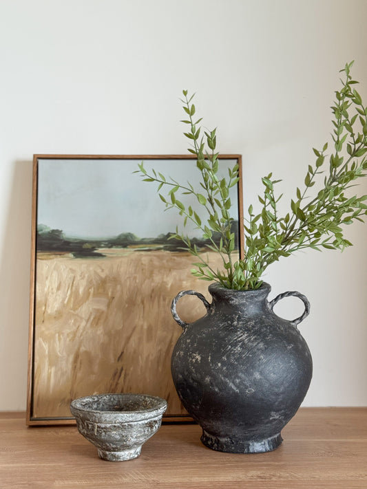 LARA COTTON MACHE VASE