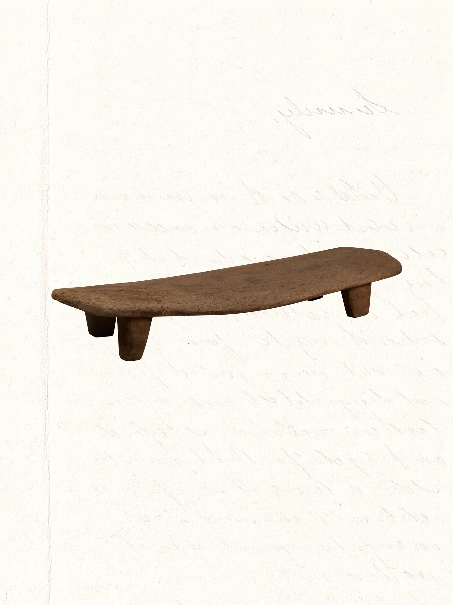 Vintage low Naga wooden table from Nagaland, originally a bed, no. 0209 - view 3