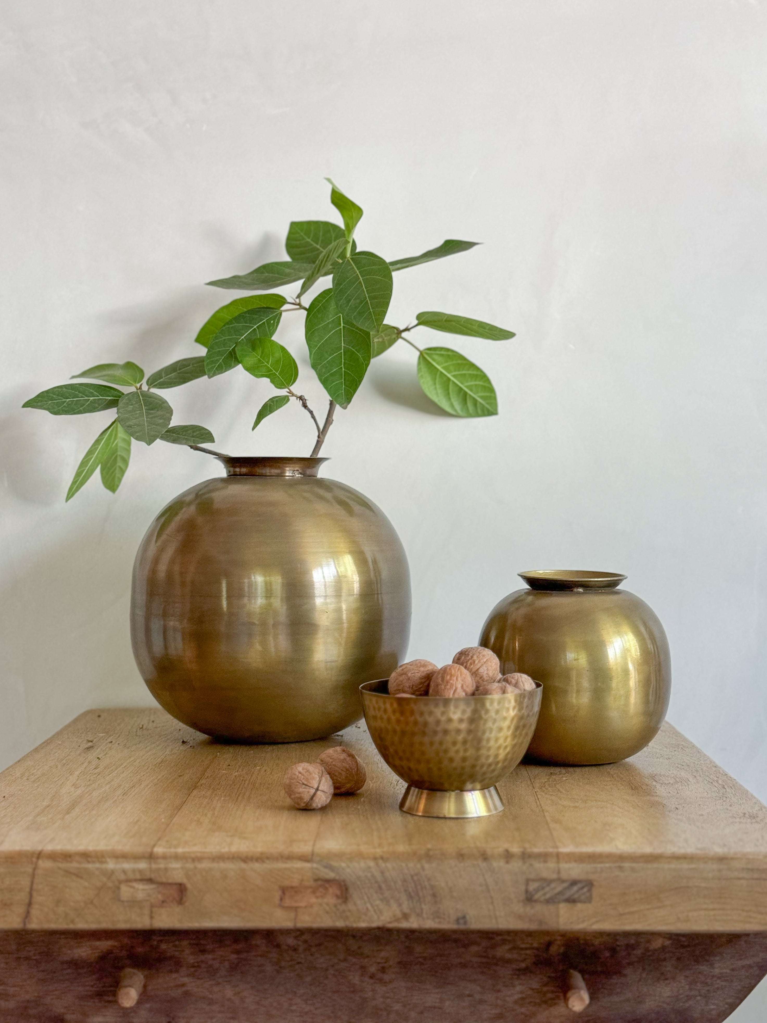 BRASS VASES- styled- ALTROVE