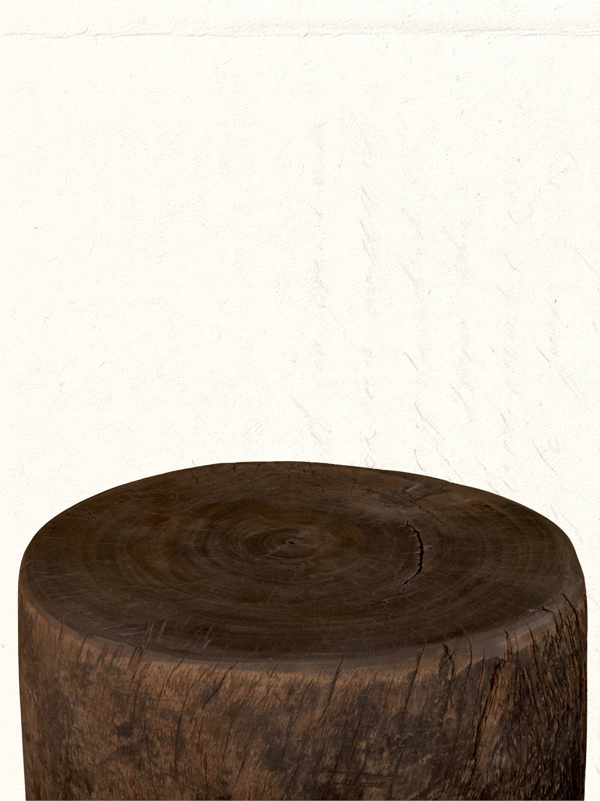 Vintage wooden pedestal repurposed from an Indian textile-trade tool, no. 1206 - view 2