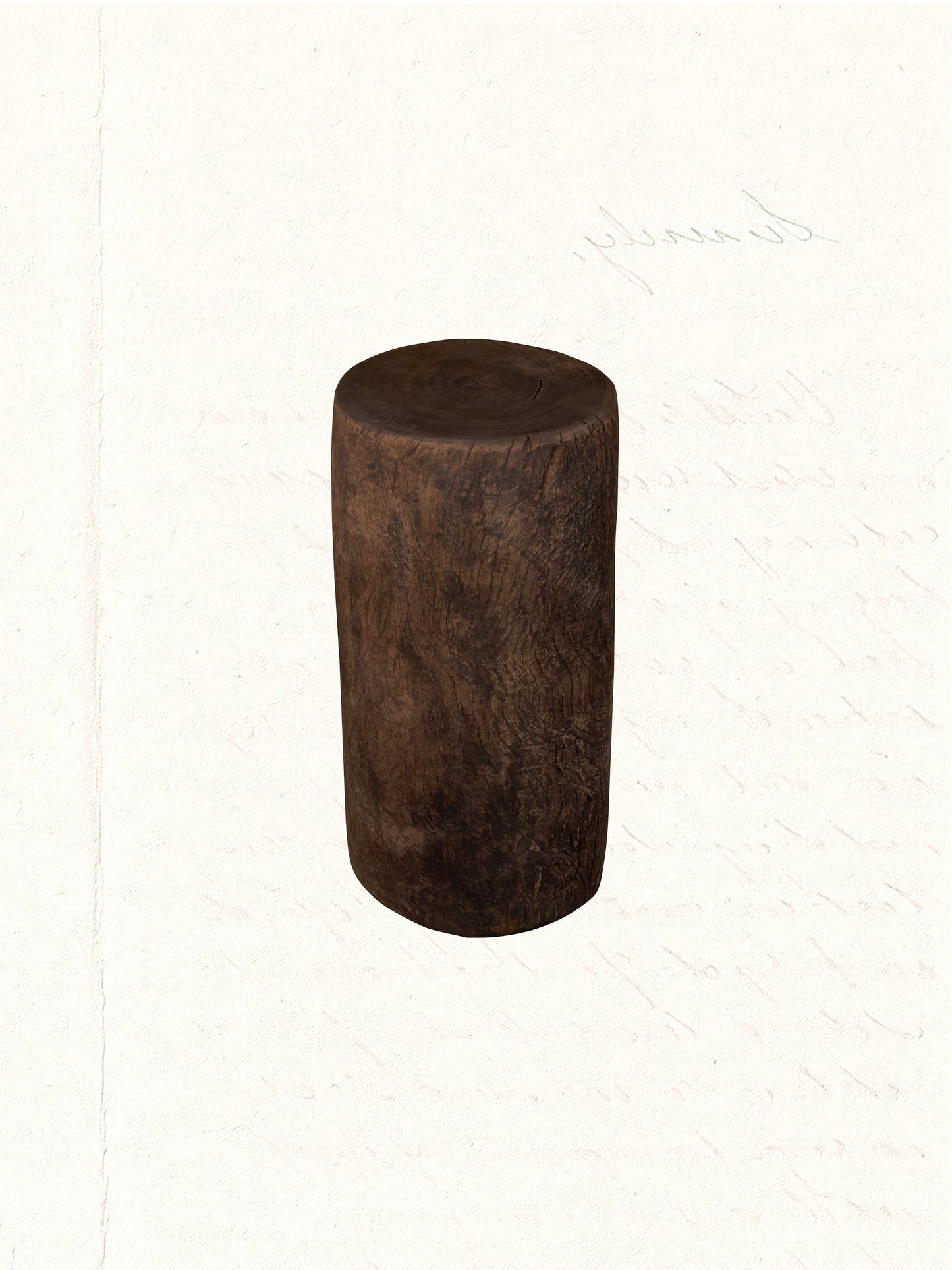 Vintage wooden pedestal repurposed from an Indian textile-trade tool, no. 1206 - view 3